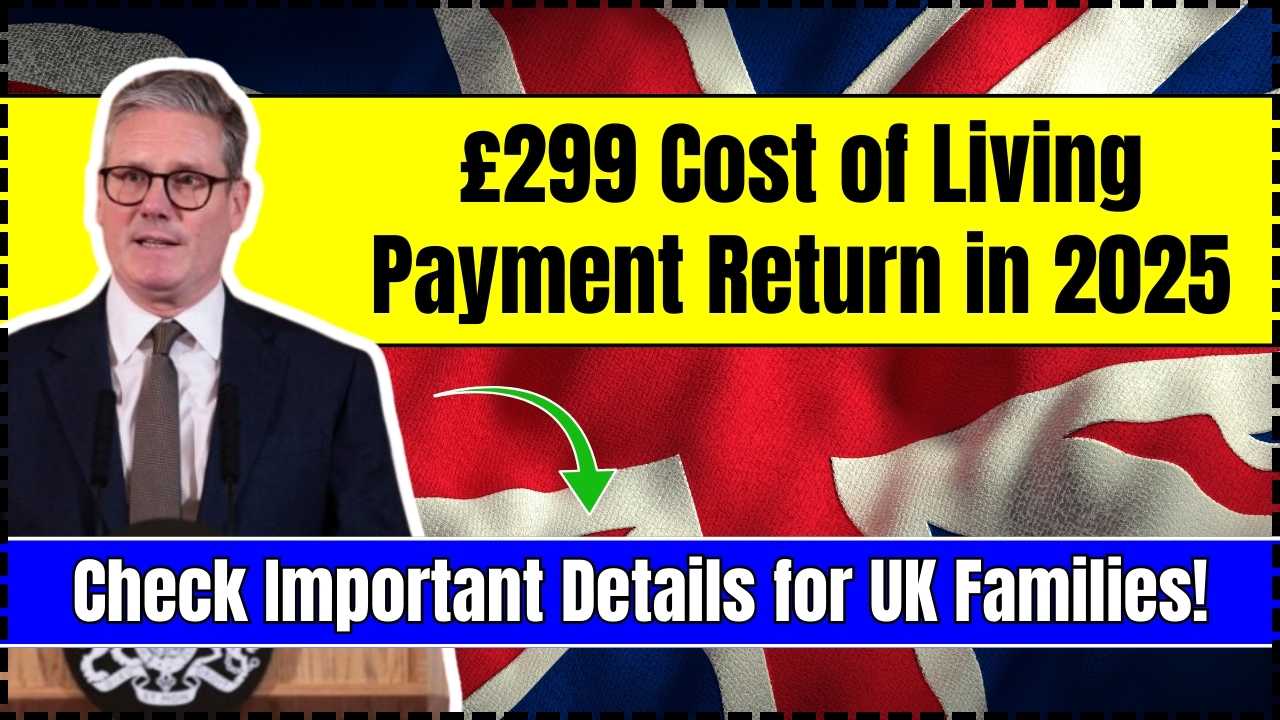 £299 Cost of Living Payment Return in 2025