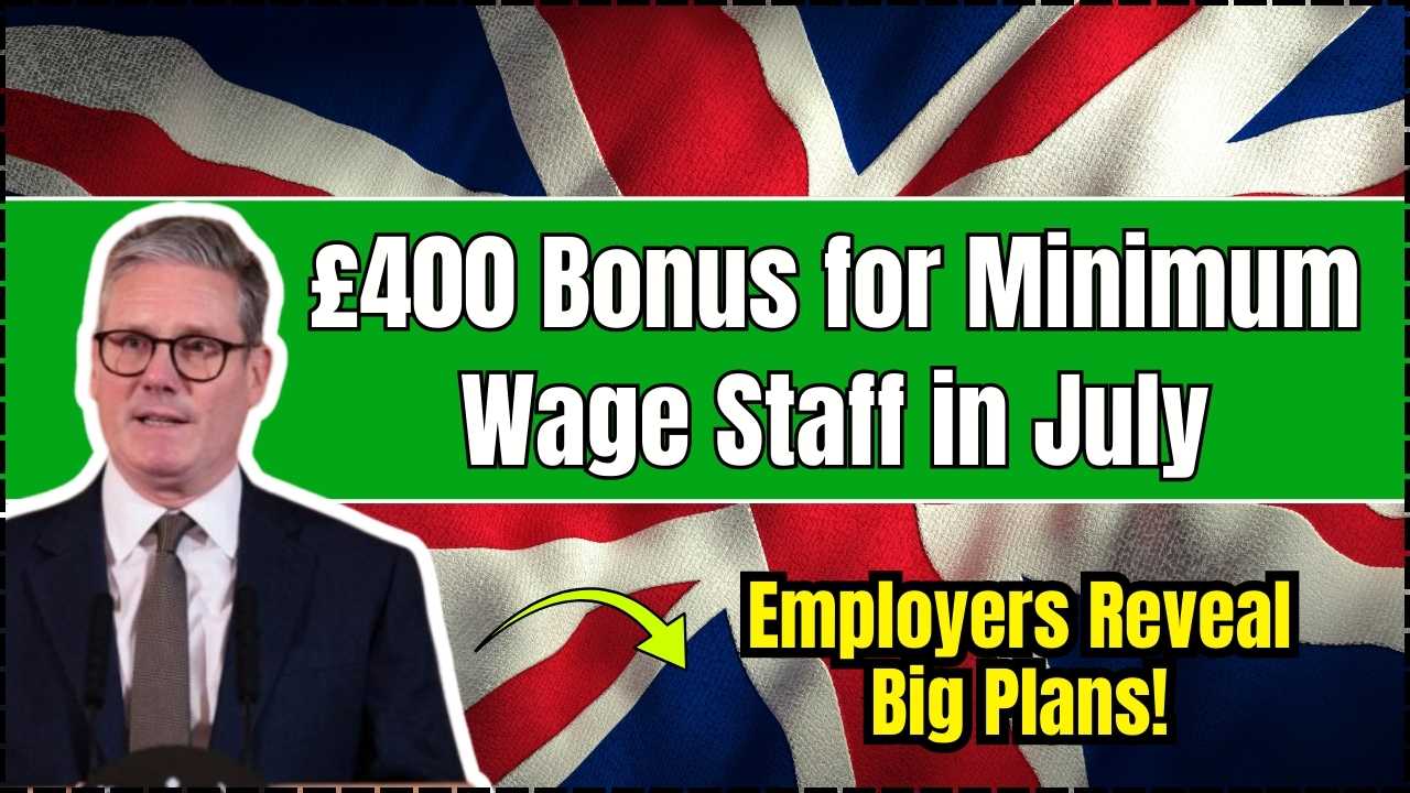 £400 Bonus for Minimum Wage Staff in July