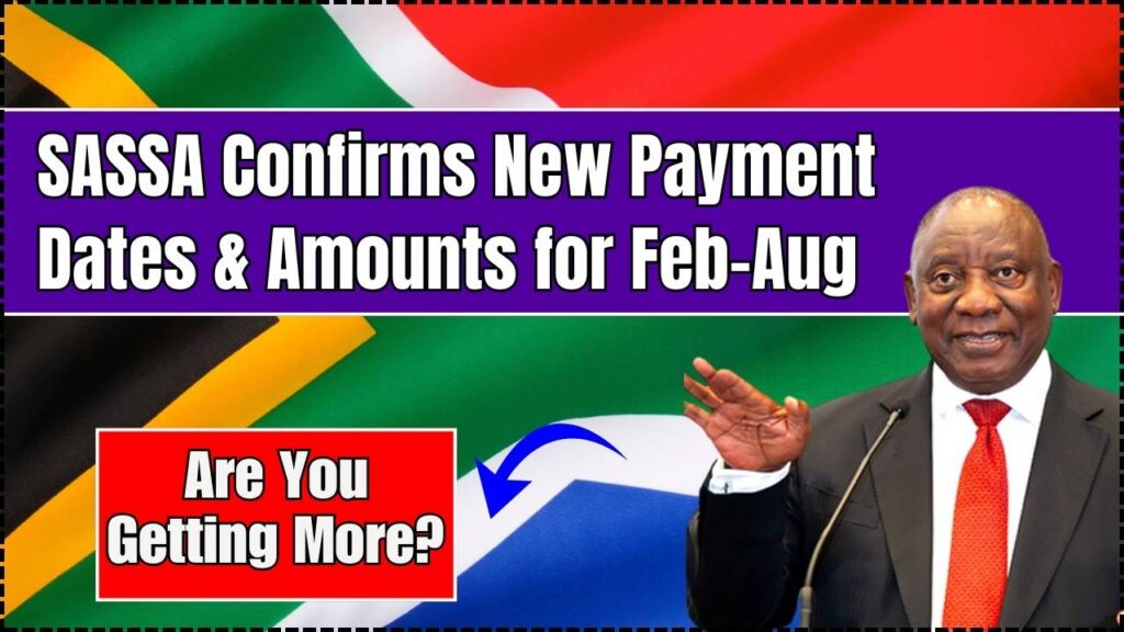 SASSA Confirms New Payment Dates